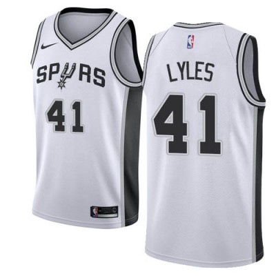 Nike San Antonio Spurs #41 Trey Lyles White NBA Swingman Association Edition Jersey Men's